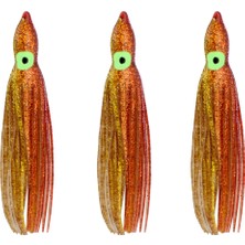 Magbite Tako Bait Silikon Ahtapot L 10.5cm #4 Uv Red Gold (3 Adet)