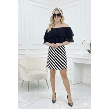 Florance Tekstil Büyük Beden Aura Yıtmaçlı Elbise