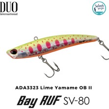 Duo Bay Ruf Sv 80 8cm 15GR ADA3323 Lime Yamame Ob Iı Vibrasyon Maket Balık