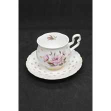 Royal Albert Marie Louise Bone China Kahve,çay Fincanı ve Tabağı 120 ml