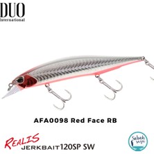 Duo Realis Jerkbait 120SP Sw AFA0098 Red Face Rb