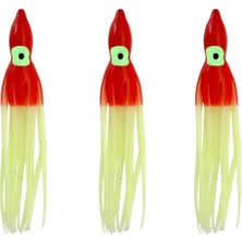 Magbite Tako Bait Silikon Ahtapot L 10.5cm #1 Red Head Glow (3 Adet)