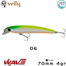 Wily Wave 70F 7cm 4gr No:06 Maket Balık