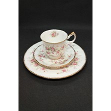 Royal Grafton Victoria Gülü Vintage Çay Fincanı 3 Parça