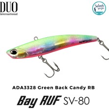 Duo Bay Ruf Sv 80 8cm 15GR ADA3328 Green Back Candy Rb Vibrasyon Maket Balık