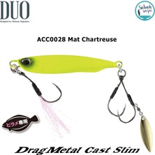 Duo Drag Metal Cast Slim Jig Hirame 40GR ACC0028 Mat Chartreuse