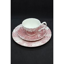 Abbetc Coaching Days Ingiliz Porselen Çay Fincanı ve Tabakları 3 Parça 150 ml