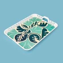 Matmel Kitchen Green Leaf Tepsi - Renkli - 41X31 cm