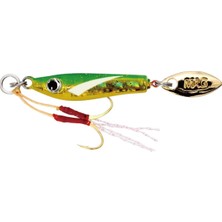 Magbite Chirimen Jig 3gr #08 Green Gold Fin Glow