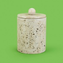 Matmel Bath Traverten Görünümlü Çöp Kovası - Gri - 2 Lt