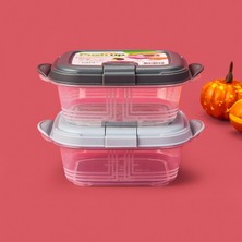 Hobby Life Life Kare Push Up Saklama Kabı - Asorti - 300 ml