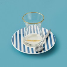 Matmel Kitchen Love Nature Çay Tabağı - Mavi - 13 cm