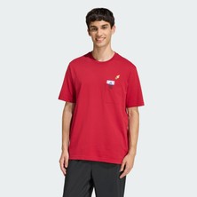 Adidas Sportswear KB2525 Mını Embroıdery Basketball Grafik Tişört