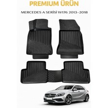 Black Gold Mercedes A Serisi W176 2013-2018 ile Uyumlu 3D Oto Paspas Premium