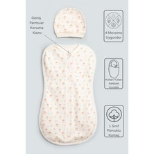 Vauva Bebek İçin %100 Pamuklu Kundak Fermuarlı Yumuşak Penye Kumaş Nefes Alabilen Kumaş