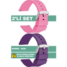 Trendburada Tcl Mt42 Mt42x Mt43 Mt46-Slazenger Akıllı Çocuk Saatleriyle Uyumlu Silikon Saat Kordonu Kayışı