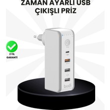 Shopwave Akıllı Zaman Ayarlı Şarj Cihazı Güvenli ve Enerji Tasarruflu