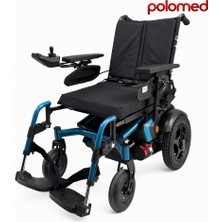 Polomed P266 Akülü Tekerlekli Sandalye | Manuel Tilt & Recline, 2X340W Motor, 20–25 Km Menzil