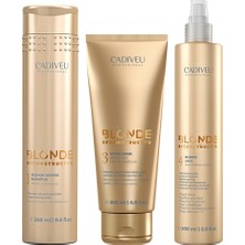 Cadiveu Boyalı Veya Açılmış Sarı Saçların Karşılaştığı 5 Ana Probleme Karşı Etkili Ev Bakım Seti Profesyonel