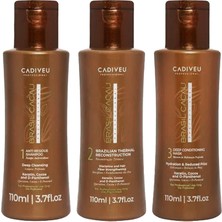 Cadiveu Brasil Cacau Saç Düzleştirici Bakım Için Geliştirilmiş Yapılandırı Set