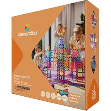Cleverclixx Mega Creative Pack Manyetik Bloklar, Pastel 210 Parça