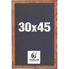 Tuvalcim Kırtasiye 30X45 cm Kara Tahta Ahşap Çerçeveli Tebeşir Yazı Tahtası