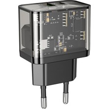 Magne Hoco N34 PD20W+QC3.0 Usb+Type-C Giriş Hızlı Şarj Adaptörü BAŞLIĞI-(5775) - TGR6193-6340