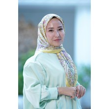 Sarı Loryan Scarf Diamond Adel Eşarp
