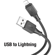 Magne Hoco X101 USB To iPhone Lightning 2.4A Hızlı Şarj ve Data KABLOSU-(5775) - TGR2014-3092
