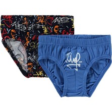 Civil Boys Graffiti  2-10 Yaş 2'li Külot Set - Standart 8-9 Yaş