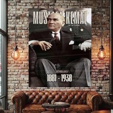 Özkacar Group Atatürk Tarih Kanvas Tablo Ev Duvar Salon Ofis Dükkan Iş Yeri Hediyelik Dekarasyon Süsü