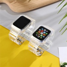 Magne Ally Apple Watch 6-Se-5-4 44MM / 3-2-1 42MM Kayış Kordon Kılıf SILIKON-(5775) - TGR8255-4620
