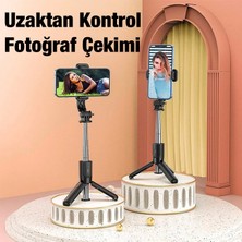 Magne Hoco K17 Bluetooth Uzaktan Kontrol Selfie Çubuğu Tripod Mini Canlı Yayın Standı - TGR9128-3263