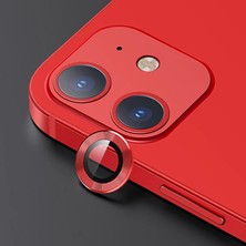Magne Usams Iphone 12 - 12 Mini 3D Metal Çerçeveli Kamera Lens KORUYUCU-(5775) - TGR4089-5142