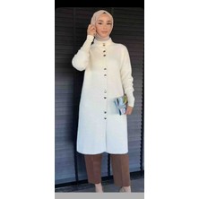 Azram Angora Tesettür Uzun Hırka