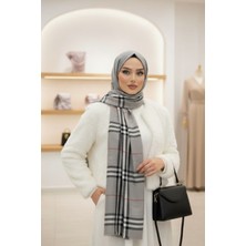 Sevimia Scarf Ekose Desen Jakar Şal