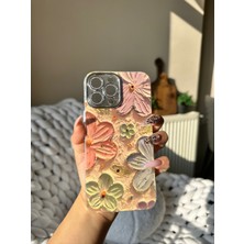 Ateviaco Iphone 15 Pro Çiçekli Telefon Kılıfı