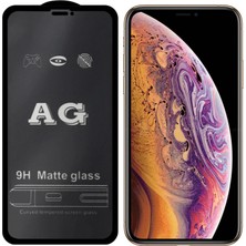 Magne Ally Iphone  Xs Max - 11 Pro Max 6.5inç Full Glue Matte Tempered Cam  Ekran Koruyu - TGR7289-8345