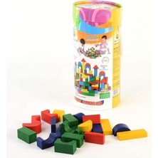 KR016 Woodoy 100 Parça Küçük Kovalı Bloklar 12