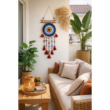 Makromenis Nazarlık Düşkapanı Nazar Boncuğu Rüya Tutucu Kapı Süsü Duvar Süsü Dreamcatcher