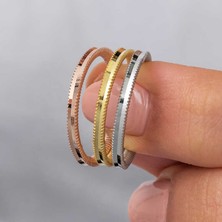 Gumush Gümüş 3 Renk Ajda Kadın Yüzük