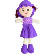 Akar Oyuncak Bez Bebek Özel Yapım Premium Mor 50 cm