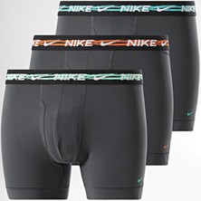 Penti Dri Fit Ultra Stretch 3 Pack Micro 3 Lü Paket Kısa Boxer Siyah 3 Renk Bantlı