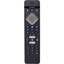 Teknik Durak Philips Uyumlu Ambilight Netflix-Rakuten Tv Tuşlu LED Tv Kumandası 43PUS650462