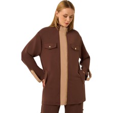 Ftz Women Kadın Ikili Takım Kahve Bej – Şık ve Rahat Günlük Kombin 31288