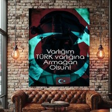 Türklük Söz Kanvas Tablo Ev Duvar Salon Ofis Dükkan Iş Yeri Hediyelik Dekarasyon Süsü