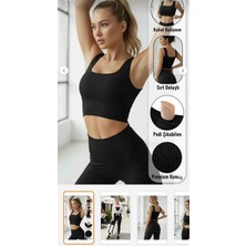 Lüxen Crop Atlet Fitilli Kaşkorse