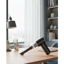 Feer Teknoloji Kompakt Şarjlı Süpürge – 2 Kademeli - Çoklu Başlıklarla Pratik Ev ve Araç Temizliği