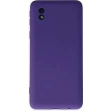 Freedom Storee Newface Samsung Galaxy A01 Core Kılıf Nano Içi Kadife Silikon - Mor