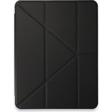 Freedom Storee Newface Ipad Pro 11 (2024) Kılıf Color Karbon Tablet Kılıfı - Siyah